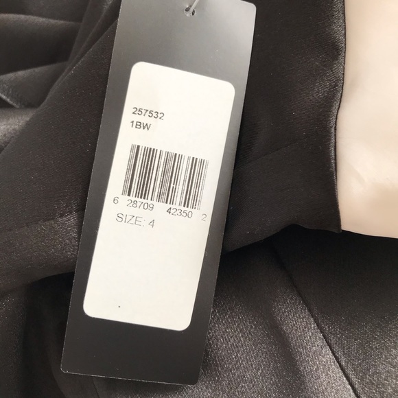 πHost Pickπ Strapless Bow Pearl Silk White Black Prom Dress Wedding Dress - Picture 13 of 16